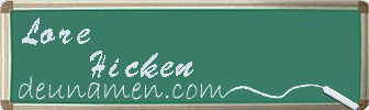Lore Hicken Visitenkarte